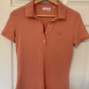 Lacoste Women's Short Sleeve Polo - Peach